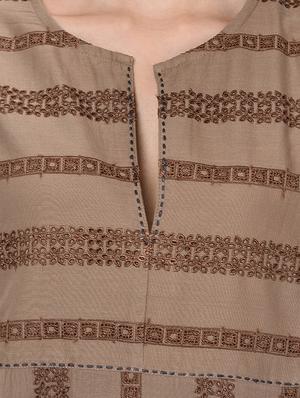 crochet a-line kurta - 16202651 - Standard Image - 4