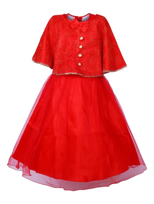 red net party gown - 16203351 - Standard Image - 1