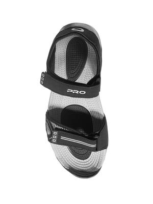black leatherette back strap floaters - 16203684 - Standard Image - 4