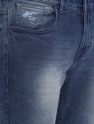 blue denim heavy washed jeans - 16208086 - Standard Image - 4