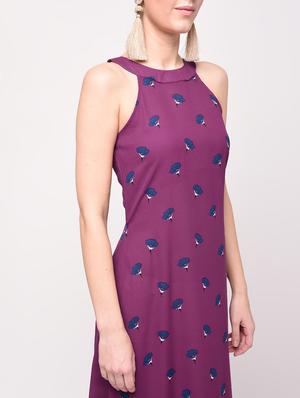 tie back floral maxi dress - 16208101 - Standard Image - 4