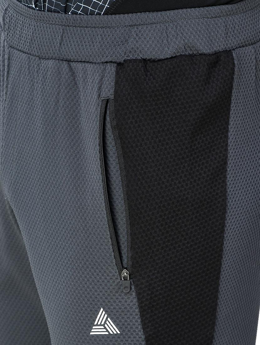 grey solid full length track pant - 16208881 - Zoom Image - 4