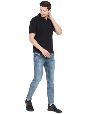 black solid t-shirt - 16210149 - Standard Image - 4