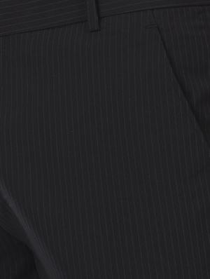 black striped flat front formal trouser - 16214436 - Standard Image - 4
