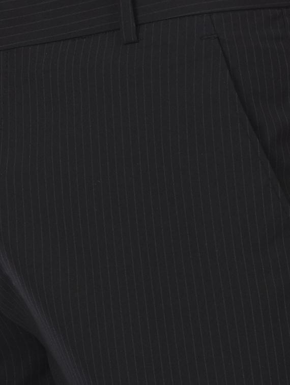 black striped flat front formal trouser - 16214436 - Zoom Image - 4