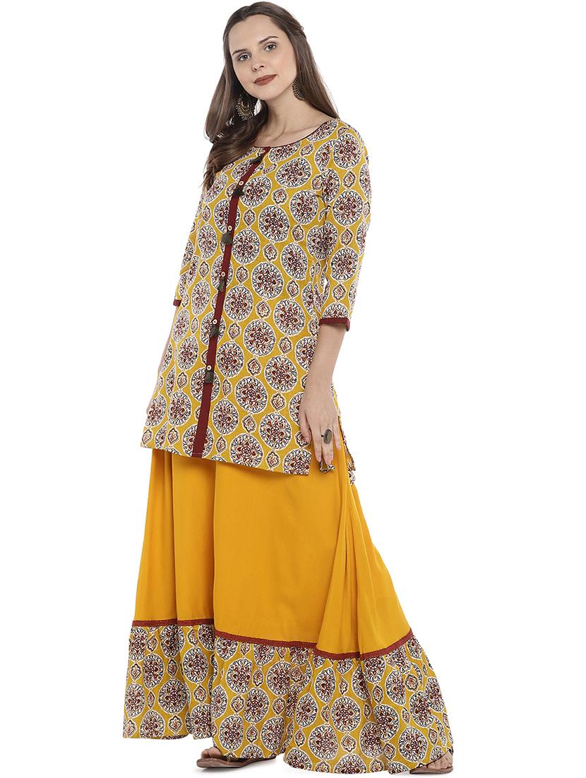 printed straight kurti - 16215287 - Zoom Image - 4