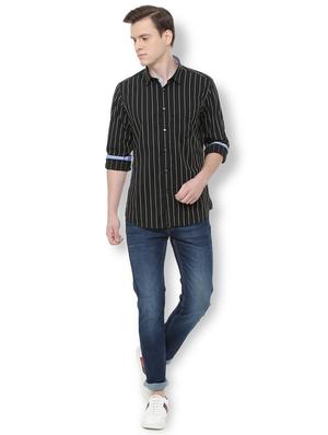 black striped casual shirt - 16215576 - Standard Image - 4
