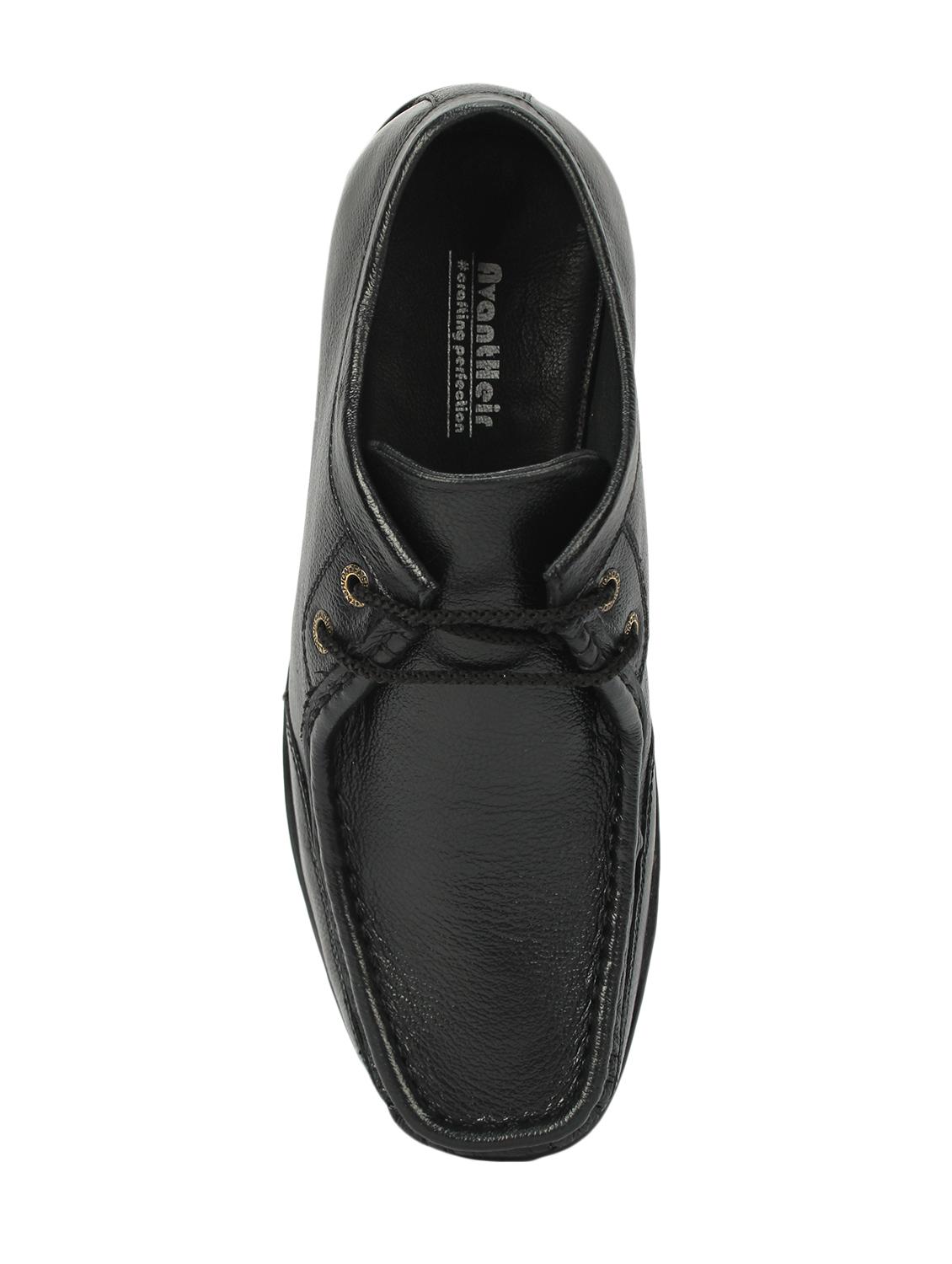black leather lace-up derbys - 16216103 - Zoom Image - 4