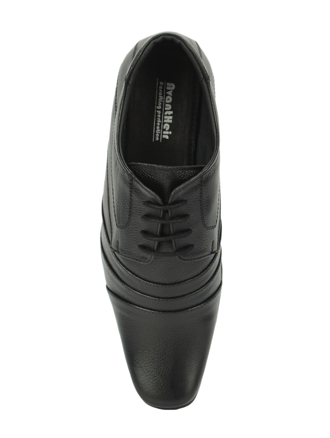 black leather lace-up derbys - 16216105 - Zoom Image - 4