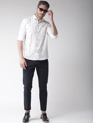 white printed casual shirt - 16217990 - Standard Image - 4