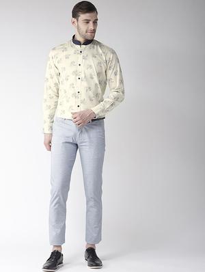 yellow floral printed casual shirt - 16218037 - Standard Image - 4