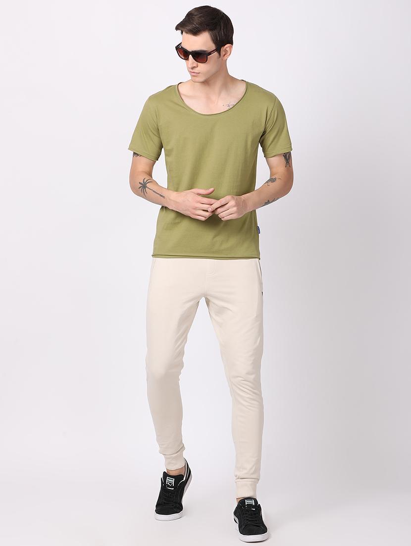 olive green solid t-shirt - 16218120 - Zoom Image - 4