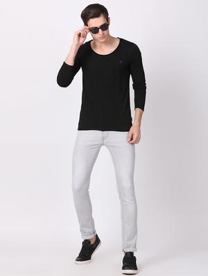 black solid t-shirt - 16218129 - Standard Image - 4