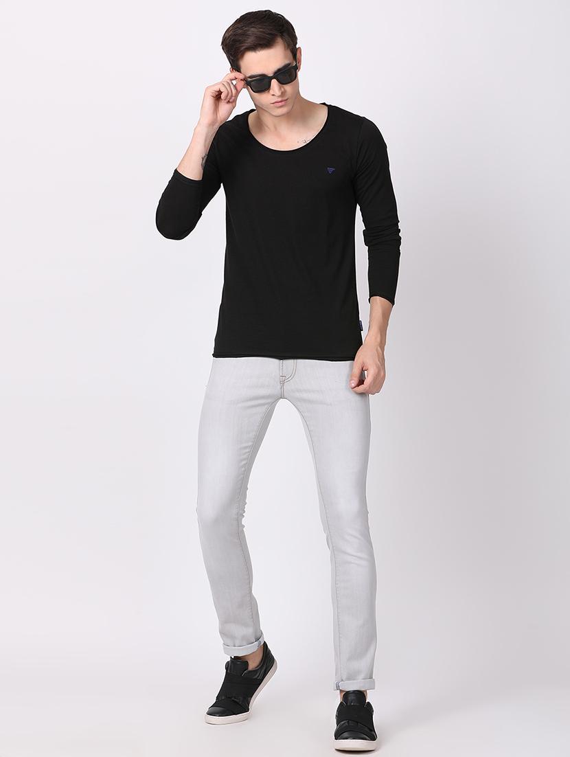 black solid t-shirt - 16218129 - Zoom Image - 4