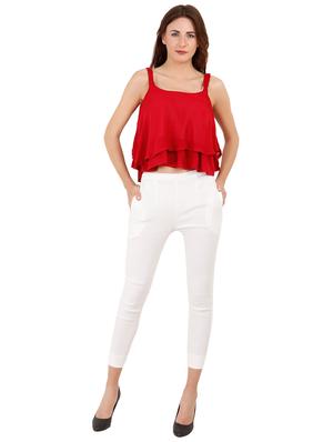 ruffled crop top - 16219840 - Standard Image - 4