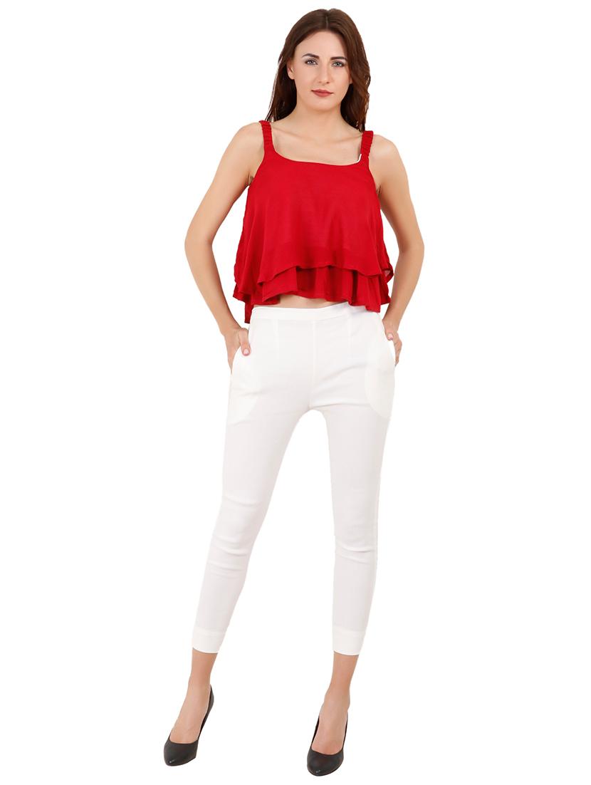 ruffled crop top - 16219840 - Zoom Image - 4