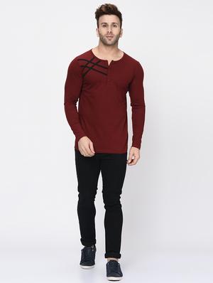 maroon checkered tshirt - 16221250 - Standard Image - 4