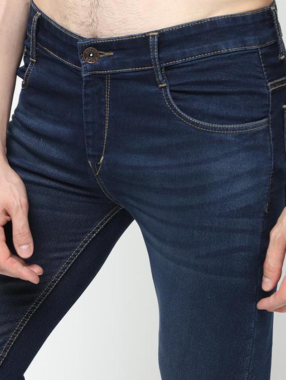 navy blue light washed jeans - 16221262 - Zoom Image - 4