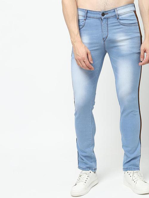 blue light washed jeans - 16221265 - Standard Image - 1