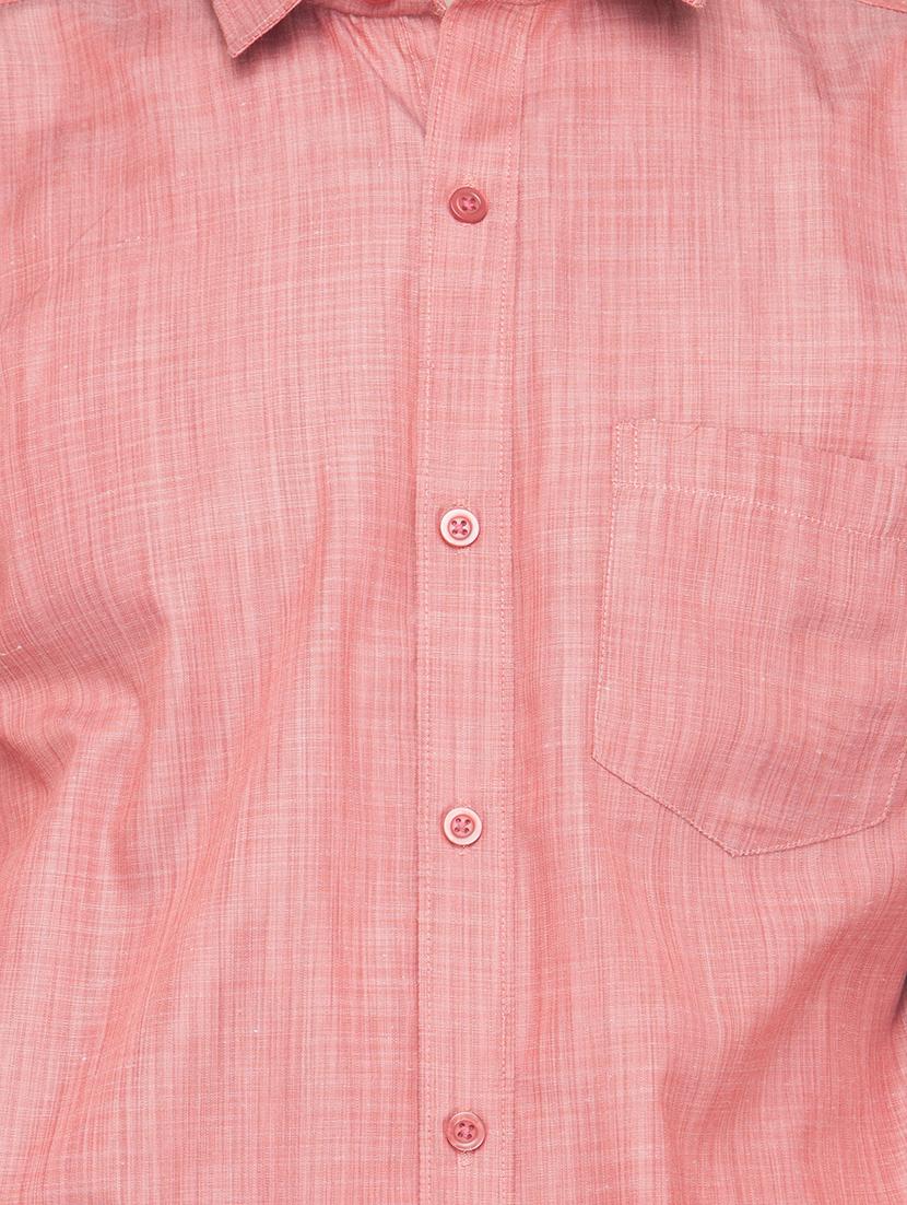 red solid casual shirt - 16221487 - Zoom Image - 4