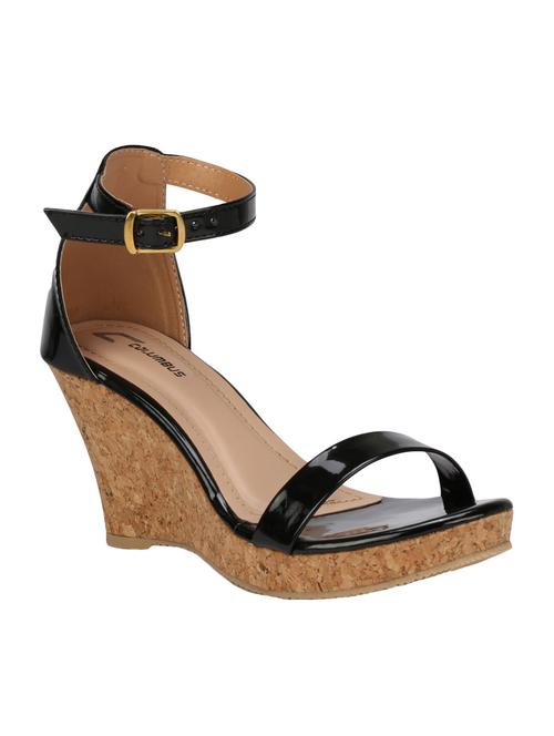 black platforms wedges - 16222223 - Standard Image - 1