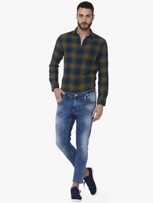blue heavy washed jeans - 16222297 - Standard Image - 4
