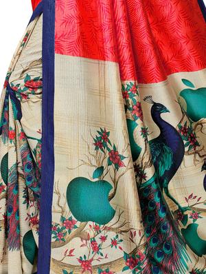 half & half bhagalpuri saree with blouse - 16222529 - Standard Image - 4