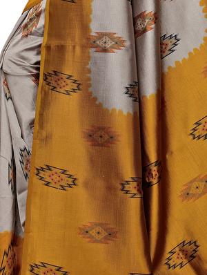 printed bhagalpuri saree with blouse - 16222603 - Standard Image - 4