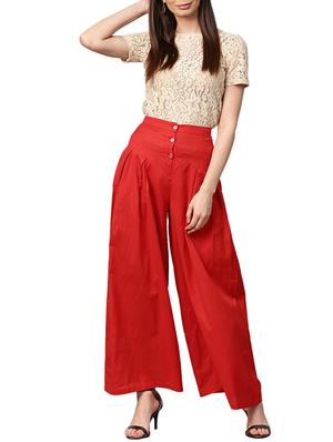 high rise pleated palazzo - 16225921 - Standard Image - 4