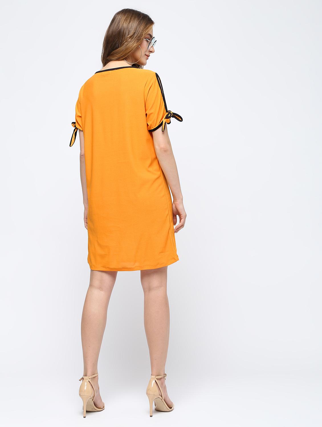 contrast piped shift dress - 16226131 - Zoom Image - 4