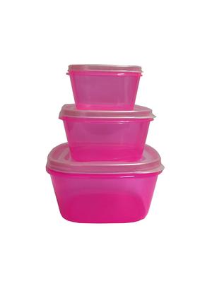 plastic transparent airtight container set of 9 - 16226443 - Standard Image - 4