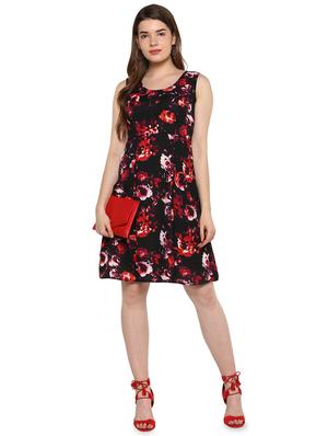 floral pleated a-line dress - 16227410 - Standard Image - 4
