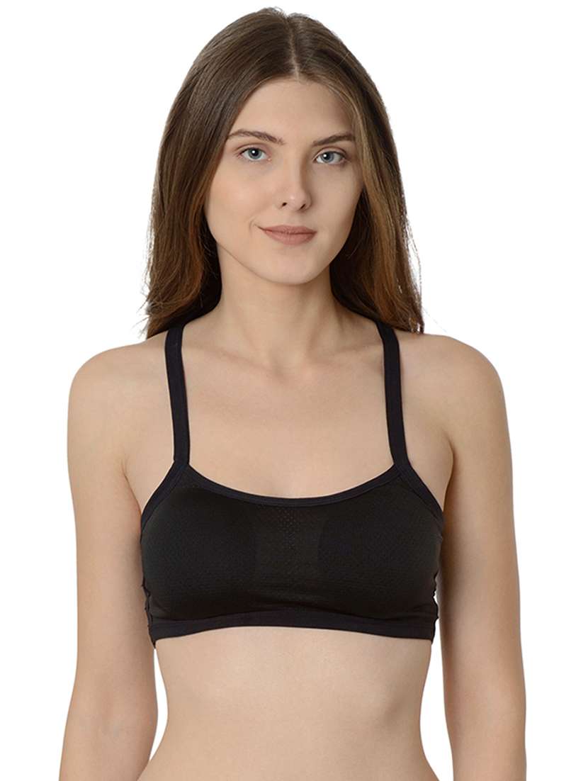 lace detail solid bralette