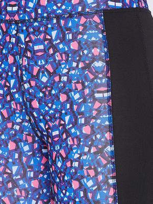 contrast panel abstract legging - 16230177 - Standard Image - 4