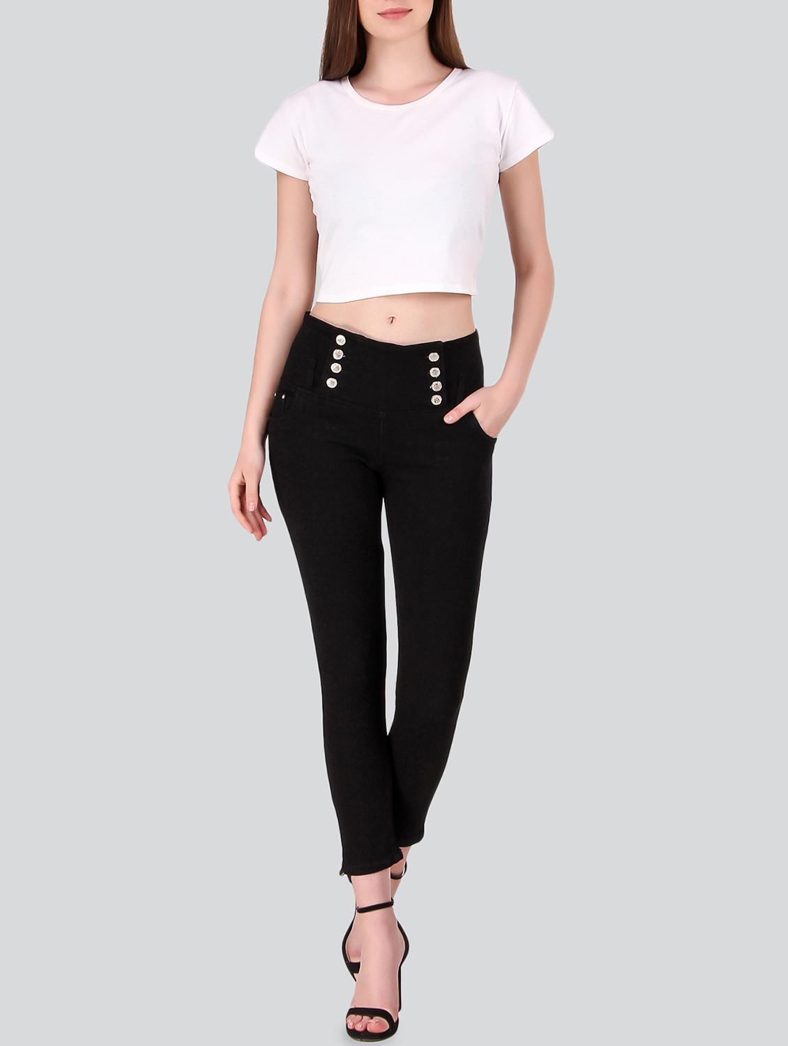high rise skinny fit jeans - 16230331 - Zoom Image - 4
