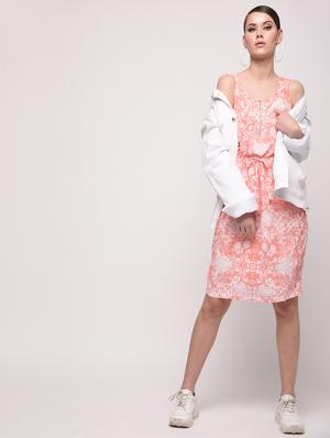 drawstring blouson dress - 16230672 - Standard Image - 4