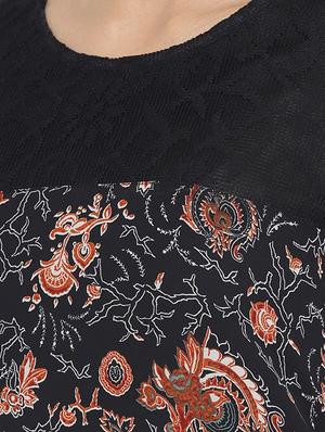 printed straight kurta - 16231260 - Standard Image - 4