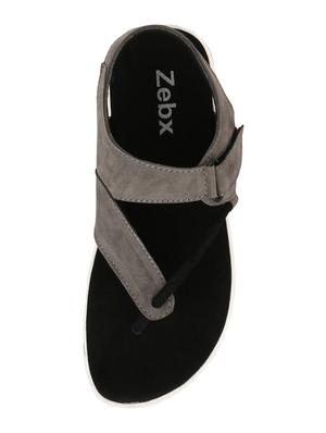 grey suede back strap sandals - 16231538 - Standard Image - 4