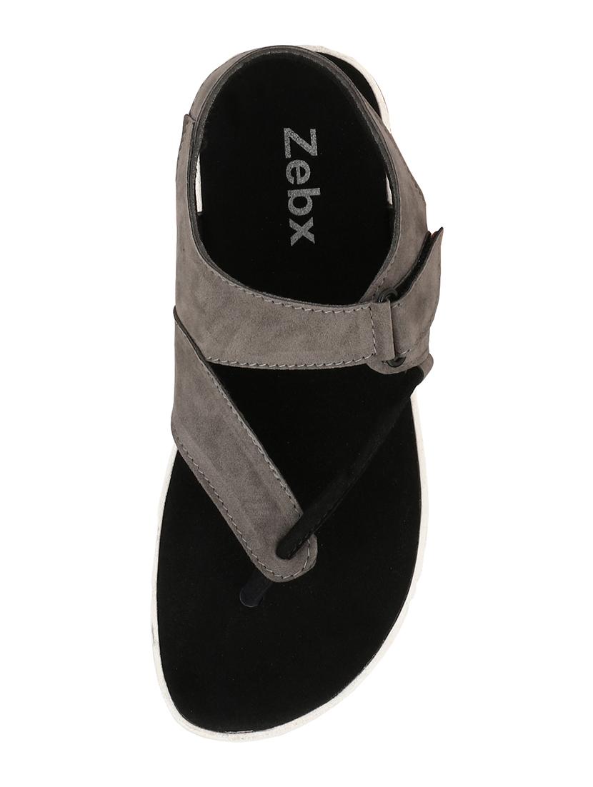 grey suede back strap sandals - 16231538 - Zoom Image - 4