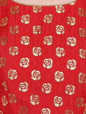 Puff sleeved brocade blouse - 16231845 - Standard Image - 4