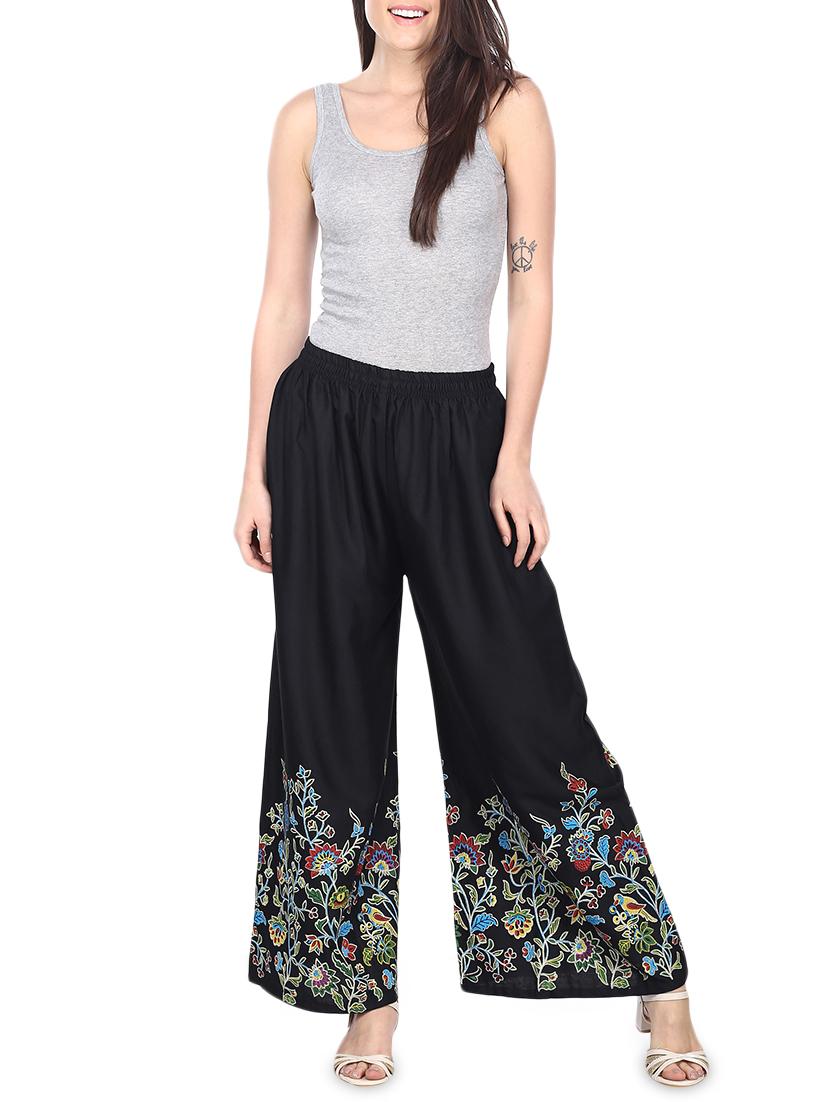 Floral flared palazzo - 16231922 - Zoom Image - 4