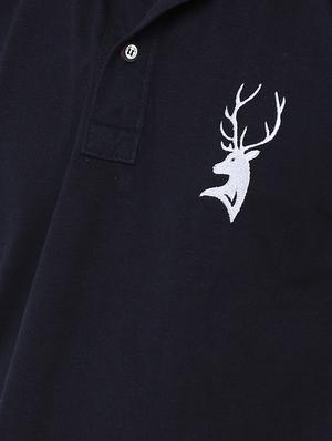 black solid polo tshirt - 16231995 - Standard Image - 4
