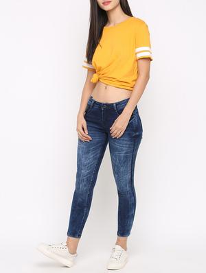 skinny fit stone washed jeans - 16233324 - Standard Image - 4