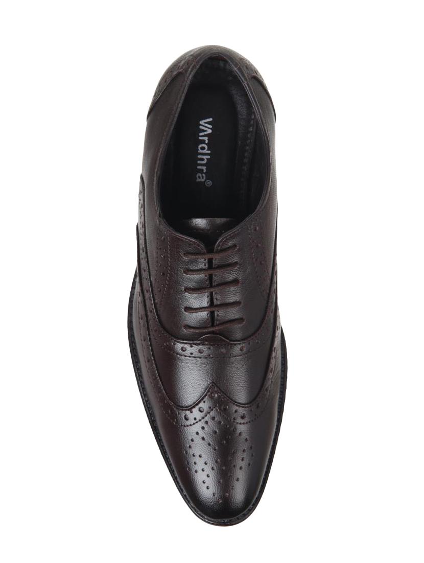 brown leather lace-up oxfords - 16233804 - Zoom Image - 4