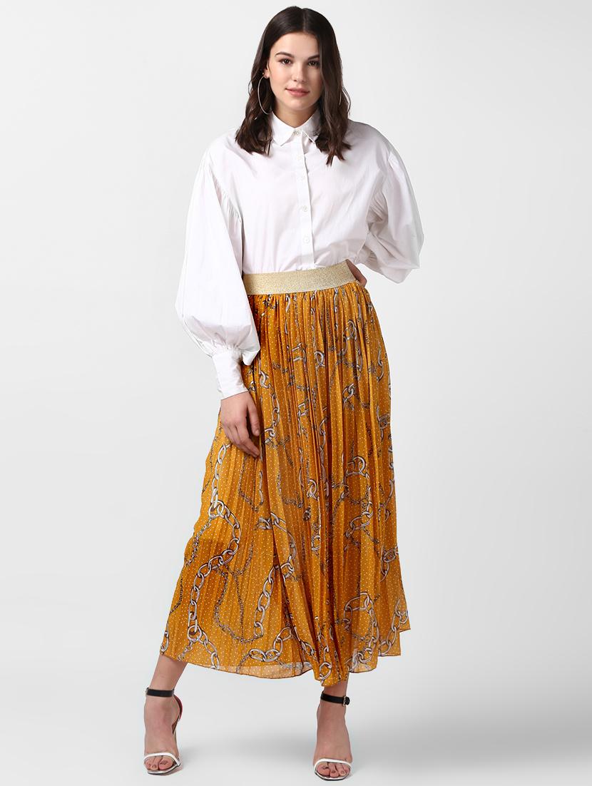 scarf print a-line skirt - 16233869 - Zoom Image - 4