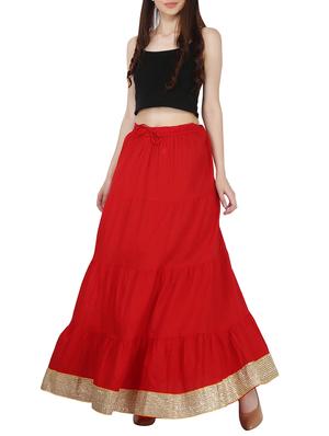 solid flared skirt - 16234402 - Standard Image - 4
