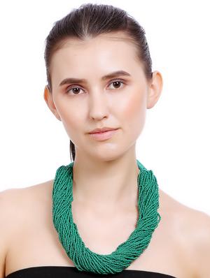 green metal other necklace - 16234690 - Standard Image - 4