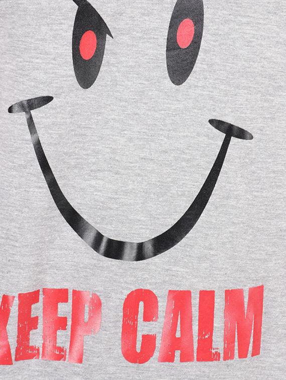 grey chest print tshirt - 16235216 - Zoom Image - 4
