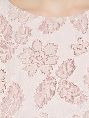 bell sleeved laced flared dress - 16235829 - Standard Image - 4