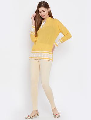 ankle length solid legging - 16235846 - Standard Image - 4